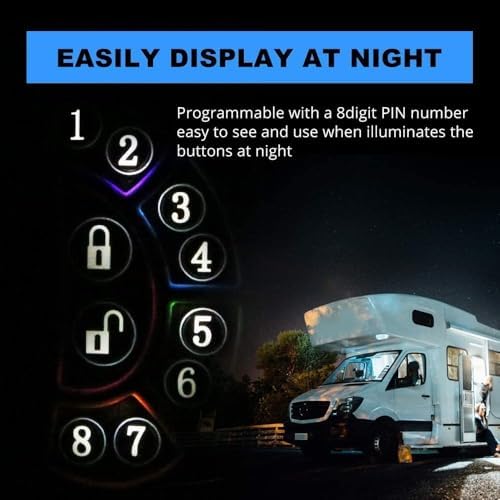 Keyless Entry RV Deadbolt with Wireless Remote Key