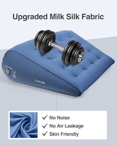 Luxtude Inflatable Wedge Pillow for Back Pain Relief and Travel