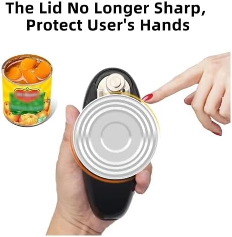 Jomoks Smooth Edge Electric Can Opener One Touch Battery Operated Hands Free