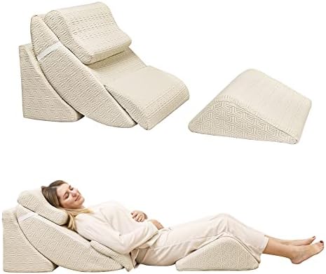 Betterhood 5pcs Orthopedic Bed Wedge Pillow Set