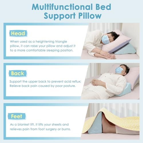 NEPPT Cooling Wedge Pillow for Back Leg Support