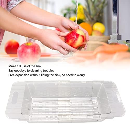 Cyrank Extendable Colander with Dual Handles and Foldable Design