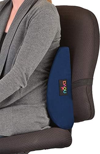 NOVA Lumbar Back Cushion Navy Blue Contoured Support Pillow