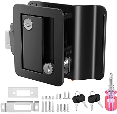 Ristow RV Entry Door Lock RL001 Black Key Lock