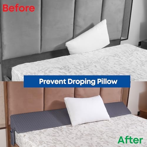 King Bed Wedge Pillow with Side Pocket - Triangle Gap Filler