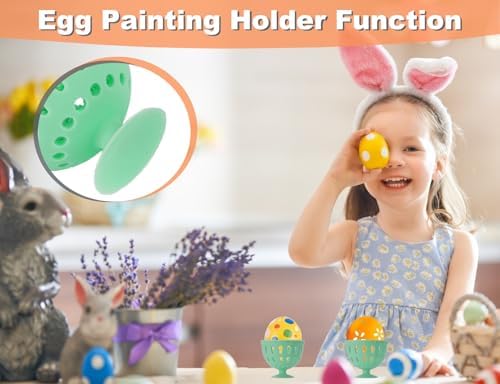 Silicone Egg Washer with Suction Cup 58cm Blue