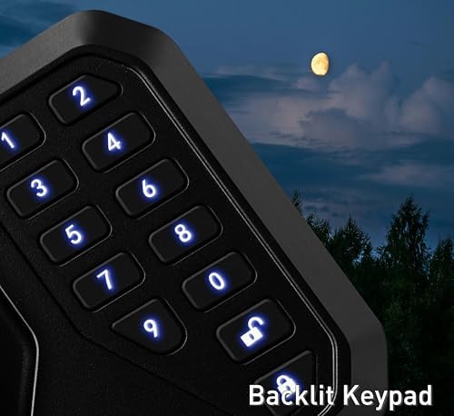 RUNSAIL RV Door Lock with 12-Digit Keypad Remote and Backup Key