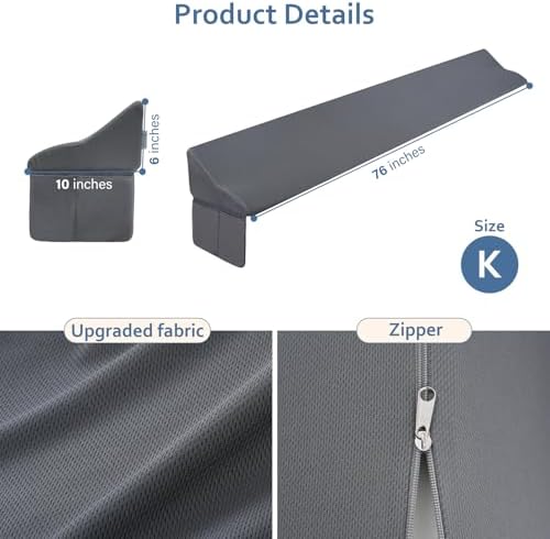 Vekkia King Bed Wedge Pillow - Gray