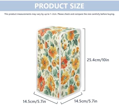 CREAMIC Flower Print Can Opener Cover Dust Proof