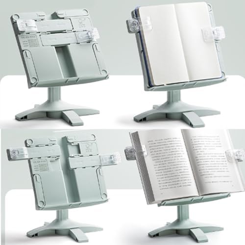 Folding Book Stand for Reading Textbook with Adjustable Height and Angles 1