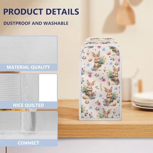NETILGEN Easter Floral Rabbit Can Opener Protective Case