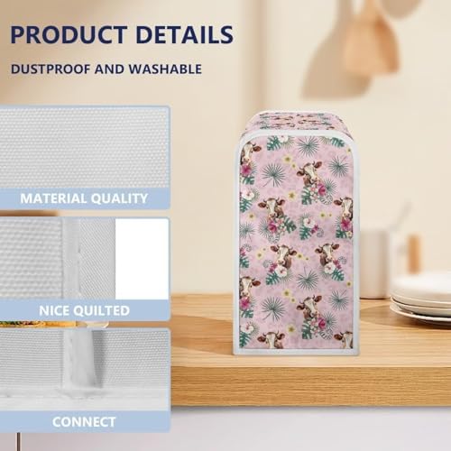 ZUXONGSY Electric Can Opener Dust Cover with Tropical Palm Design