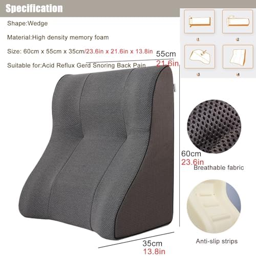 RENLXFI Elderly Gerd Pillow with Removable Cover