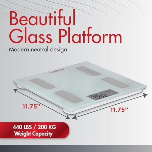 SmartHeart Digital Body Composition Scale with 8 User Profiles