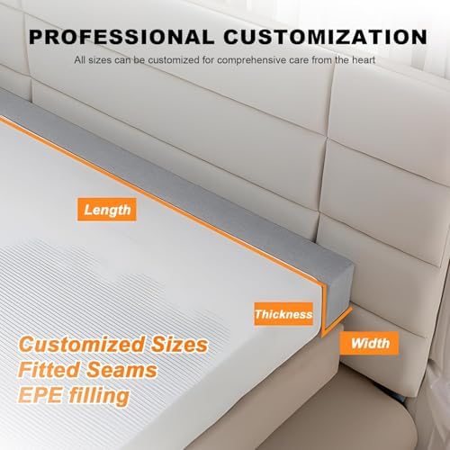 FRZVXCW Bed Gap Filler Custom Wedge Pillow for Crib and Wall Edge