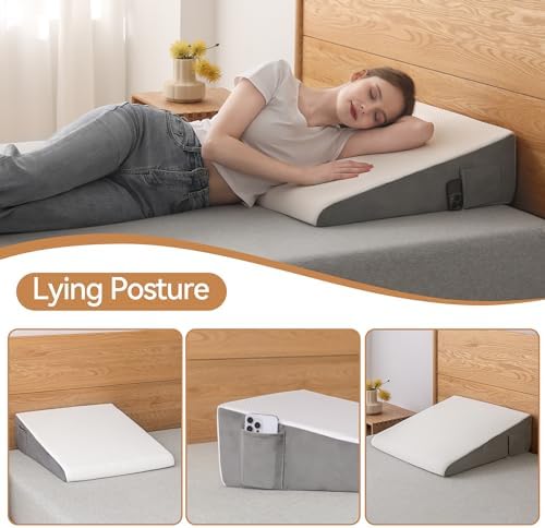 Hcore Bed Wedge Pillow for Sleeping and GERD Relief