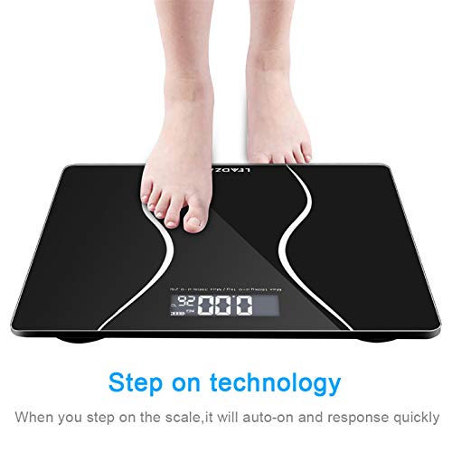 LEADZM 180Kg Slim Waist Digital Scale Black