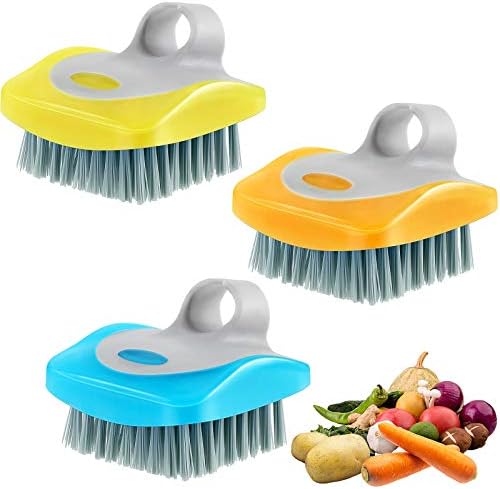 Tatuo 3-Piece Vegetable Brush Set for Fruits and Vegetables
