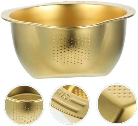 Luxshiny Stainless Steel Colander with Drain Basket
