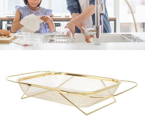 Asixxsix Over The Sink Colander with Handles
