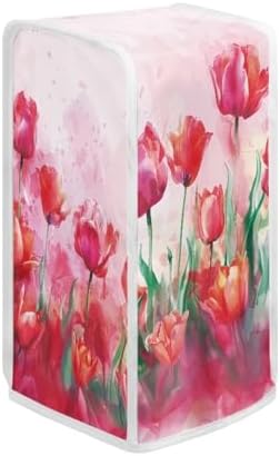 TODIYADDU Red Tulip Electric Can Opener Cover