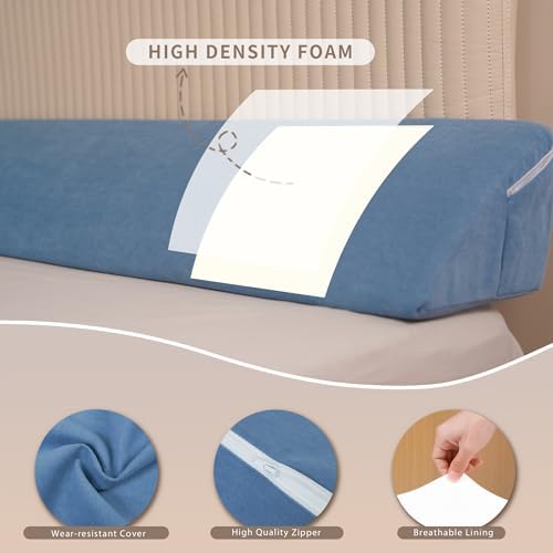 Aurako Cal King Bed Wedge Pillow with Side Pockets