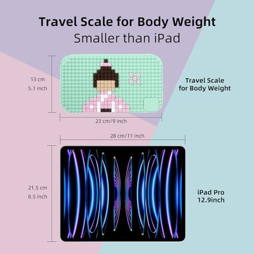 Venugopalan Mini Travel Body Scale - 330 lb Blue