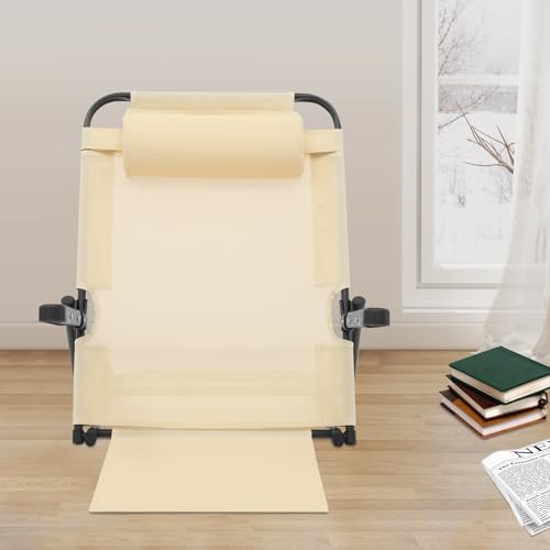 Eapmic Adjustable Lifting Bed Backrest with Armrest and Pillow
