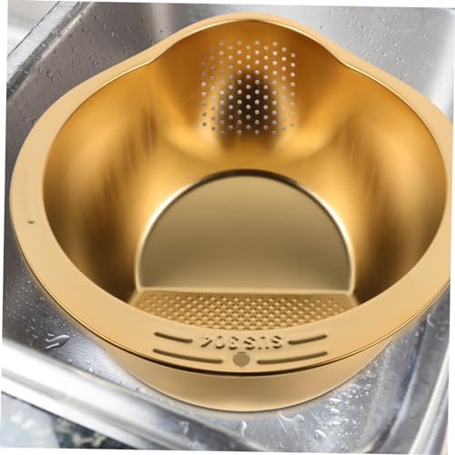 Convenient Colander with Fine Mesh for Rice and Vegetables