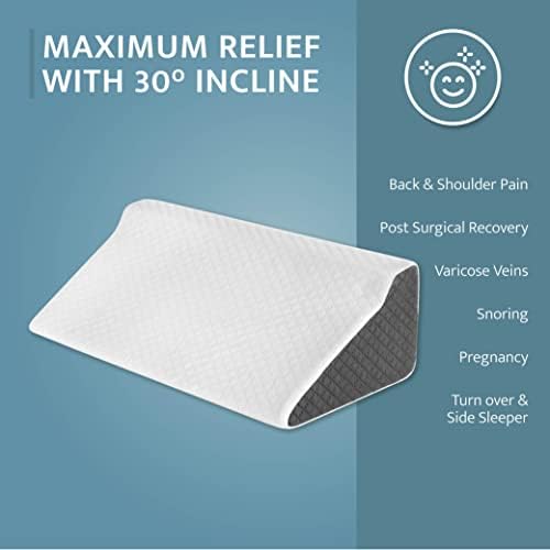 Klbs Side Wedge Pillow for Sleeping and Back Support