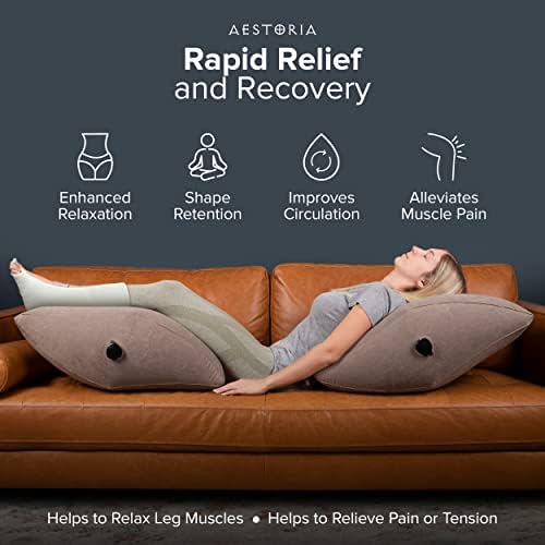 Aestoria Inflatable Leg Elevation Pillow - Portable Wedge with Storage Bag