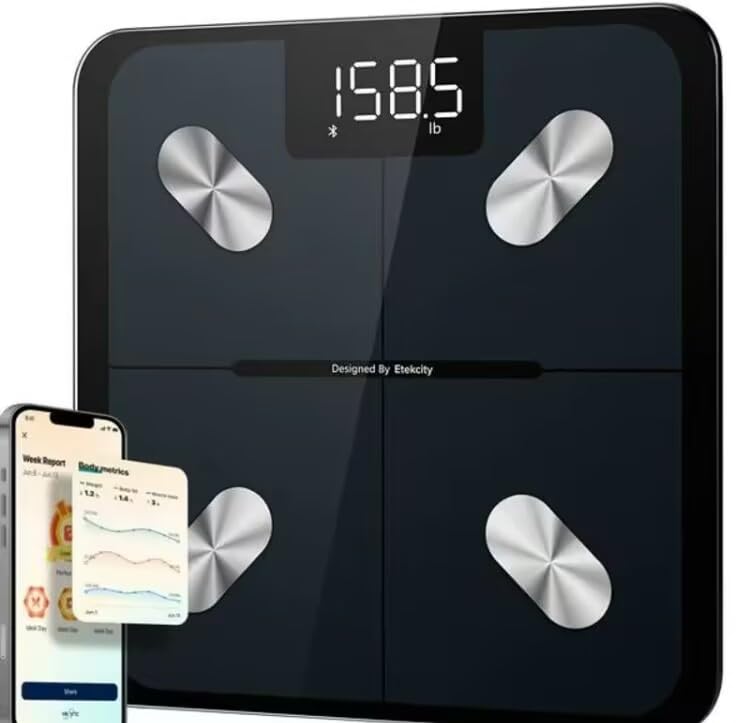 Smart Scale for Body Weight and Fat Analysis
