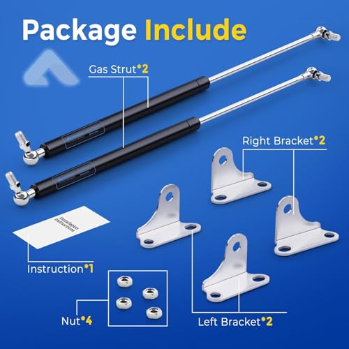 ARANA 15 Inch Lift Support Struts Gas Spring Shocks 67 LB