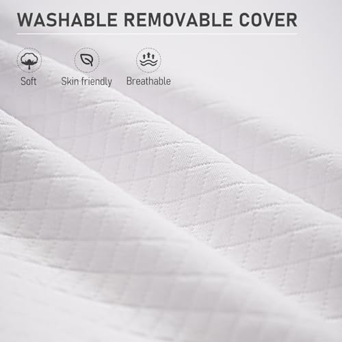 SUNYRISY Adjustable Wedge Mattress Topper for Acid Reflux and Back Pain