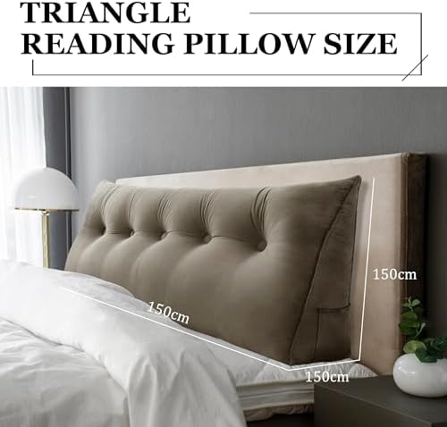 Rucener 11 lbs Velvet Wedge Pillow with Side Pockets