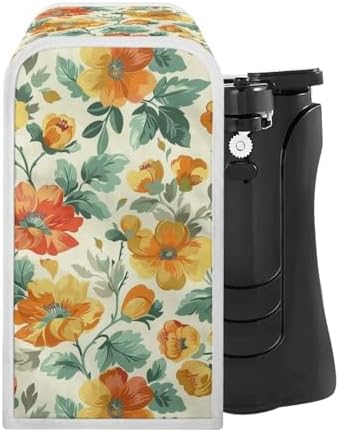 CREAMIC Flower Print Can Opener Cover Dust Proof
