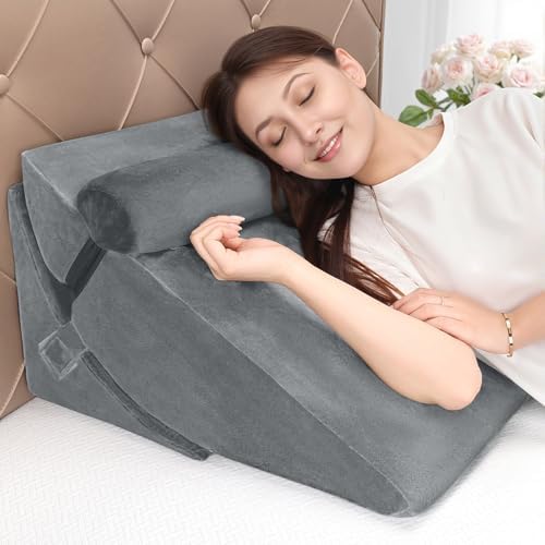 WENRENER 3pcs Adjustable Bed Wedge Pillow Set