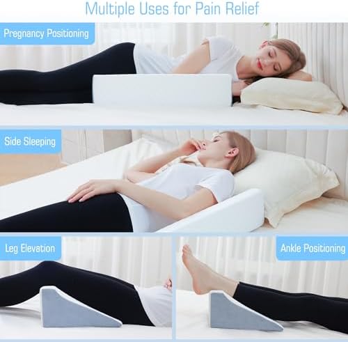 Flyxunfri Bed Wedge Pillow for Pregnancy and Post Surgery Support