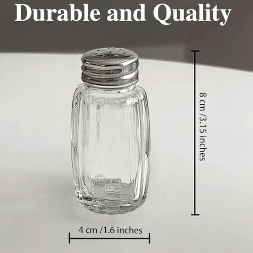 10pcs Small Glass Salt Pepper Shakers Set