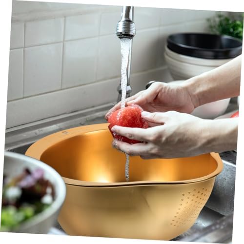 Cabilock Stainless Steel Colander with Drain Board