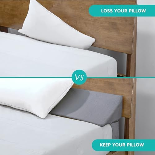 SLIGUY Queen Bed Gap Filler Pillow - 60x10x6 Grey