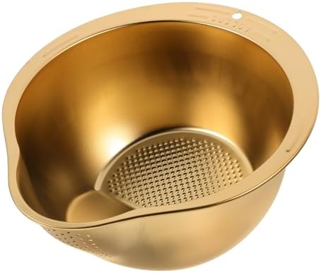 Convenient Colander with Fine Mesh for Rice and Vegetables