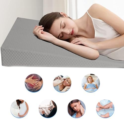 XINSURUJIAN Bed Wedge Pillow Triangle Belt Foam White