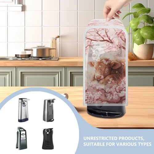 Goronwyfloyd Cow and Pink Cherry Can Opener Cover