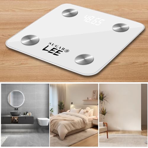 SugarLee Smart Body Fat Scale with 6mm Glass 500 LBS