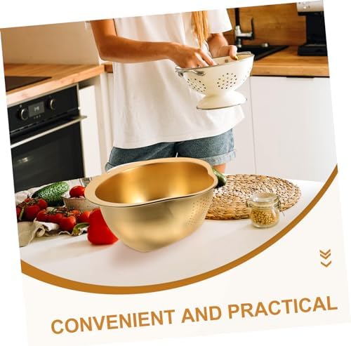 Cabilock Stainless Steel Colander with Drain Board