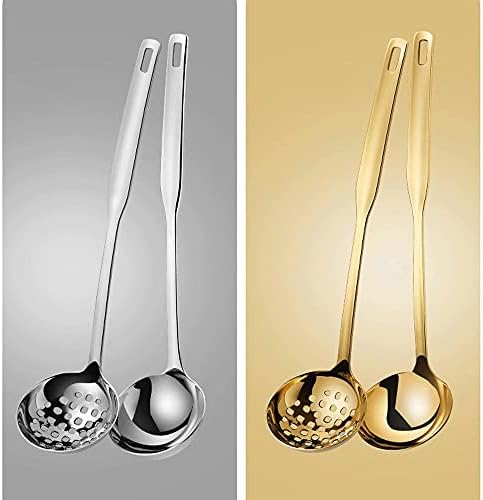 Stainless Steel Colander for Porridge and Hot Pot Use - Silver Medium