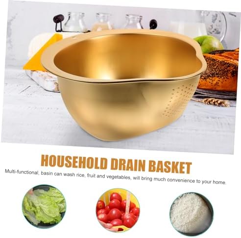 ABOOFAN Stainless Steel Colander with Drain Board