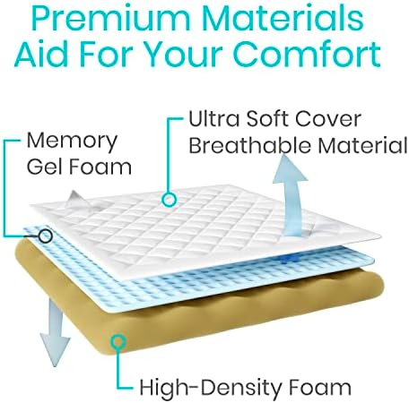 Xtra-Comfort Bed Wedge Pillow - 3 in 1 Folding Support System