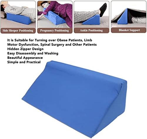 Walfront Bed Wedge Pillow for Adults Side Sleepers and Pregnant Women